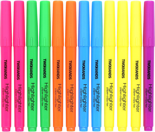 Resaltadores Twohands De Colores Surtidos, Rotuladores Con P