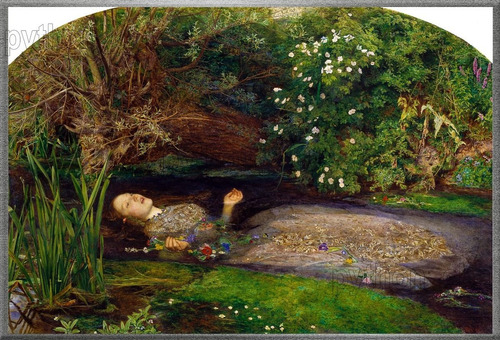 Cuadro Ophelia - Ofelia - Sir John Everett Millais - 1851/52