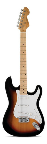 Guitarra elétrica Vogga VCG601 de  madeira maciça yellow sunburst com diapasão de bordo