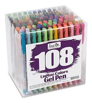 Comprar Plumas Lineon 108 Colores De Plumas De Gel Para Colorear 