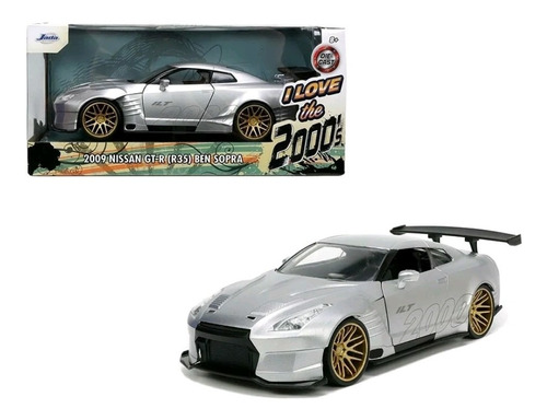 Nissan Gt-r 2009 Ben Sopra Jada 1:24 De Metal 