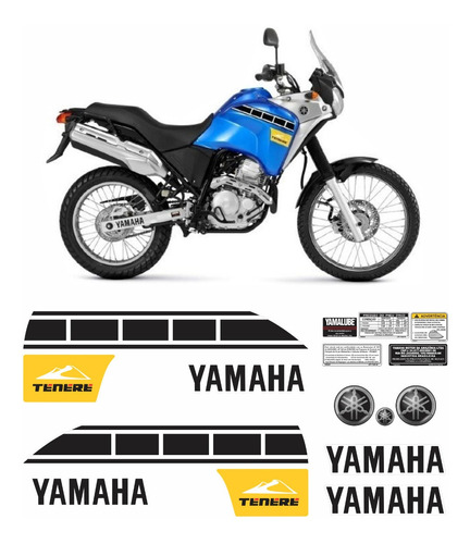 Adesivo Yamaha Tenere 250 2012 Azul Kit Tnr003