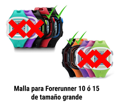 Malla Naranja Para Reloj Garmin Forerunner 10/15