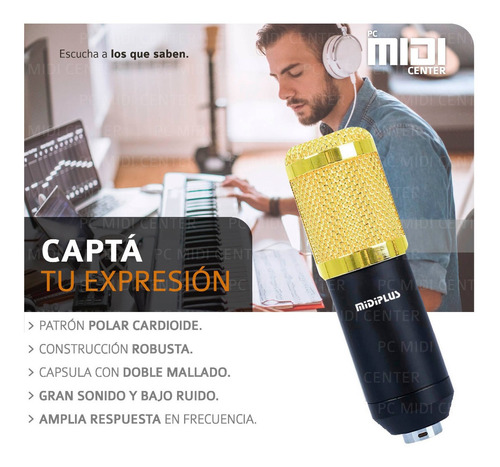 Imagen 6 de 10 de Microfono Condenser Bm800 Estudio Radio Karaoke Youtubers