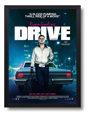 Cuadro Drive Ryan Gosling Marco Con Vidrio 35x50