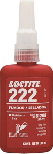 Loctite 222 Fijador De Roscas Baja Resistencia