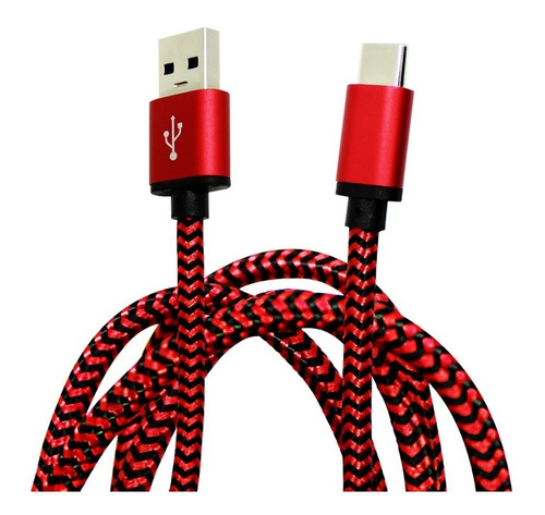 Cable De Datos Y Carga Rápida Usb Tipo C, Nylon, 1 M