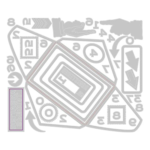 Juego De Troqueles Thinlits , 48 Piezas, Diseño Postal...