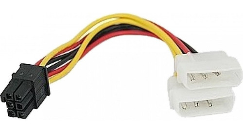 Imagen 1 de 3 de Cable Adaptador Molex A 1pci E 6 Pines Para Placas Video