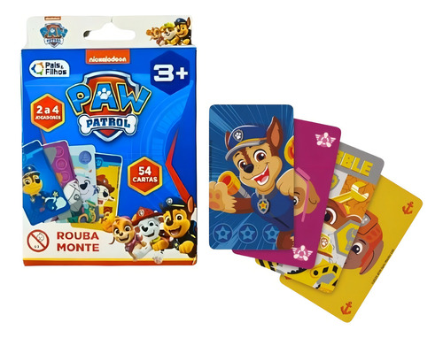 Super Kit Jogo Rouba Monte + Jogo Memória Patrulha Canina
