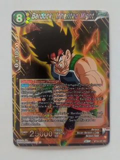 ghost rare foil Dragon Ball Super Tcg Bardock, Inherited Bt18-107 Sr Foil