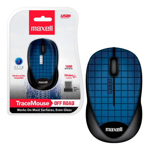 Mouse Inalambrico Banda 24ghz Maxell Mowl-250 Sensor 1600dpi