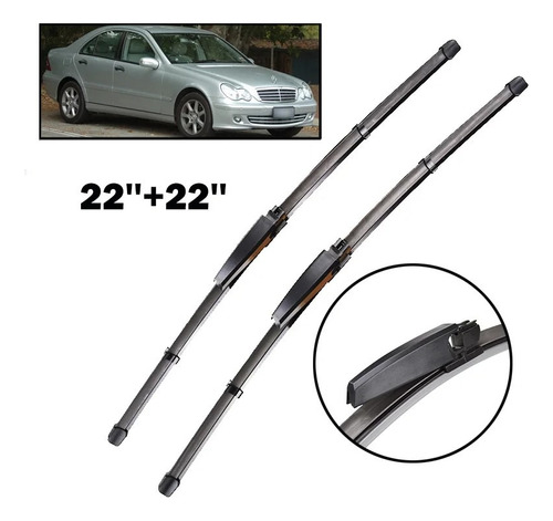 Plumillas Limpia Parabrisas Para Mercedez Benz Clase C W203