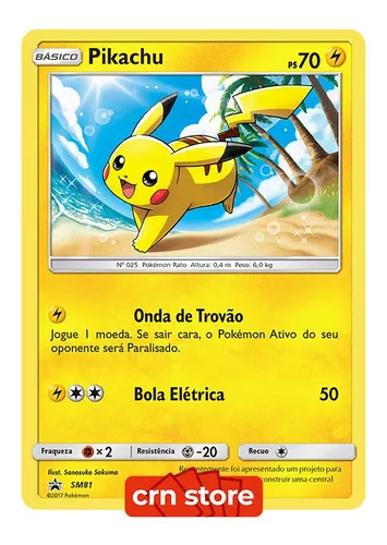 Rato elétrico pokémon pikachu