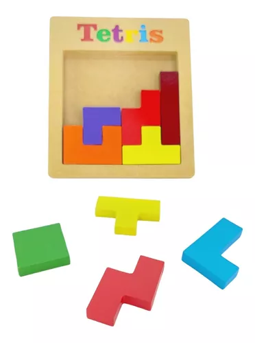 Tetris de Madeira Blocos de Variedade Blocos de Inteligência Blocos de  Inteligência Quebra-cabeça Jogos Quebra-cabeças Infantis Brinquedos  Educativos