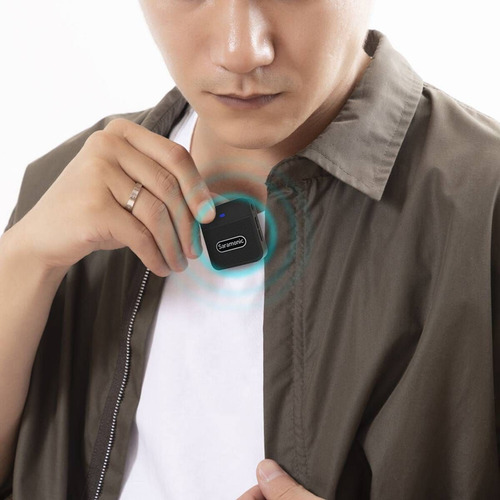 Microfone Saramonic Blink100 B4 Duplo Sem Fio Para iPhone
