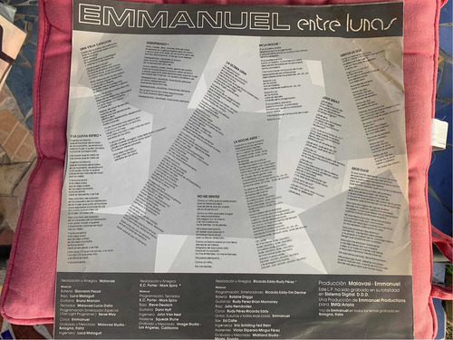 Vinilo Emmanuel Entre Lunas Che Discos (Usado)