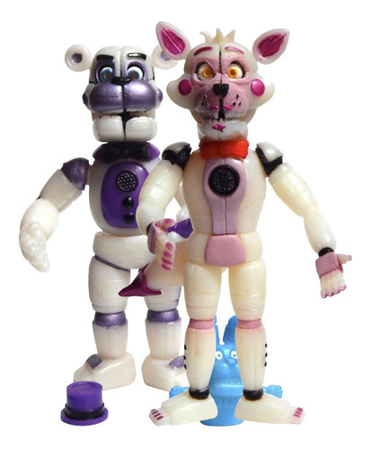 Combo 2 Figuras Five Nights Freddys Funtime Foxy Freddy Toy 