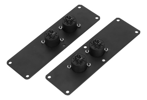 Placa De Bocina De Metal, Conectores Duales De 2 Cañones Pa