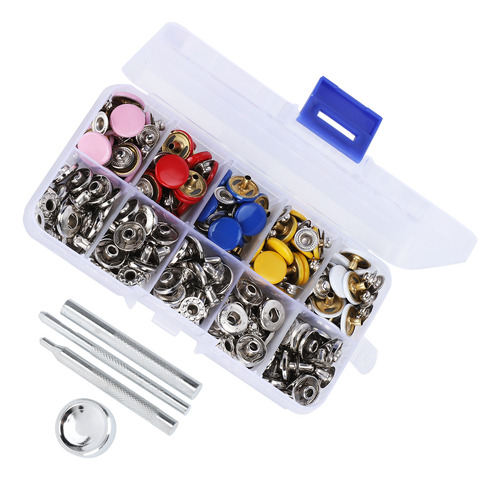 Kit De Fixação De Pressão Metal Press Stud Leather Tich Butt