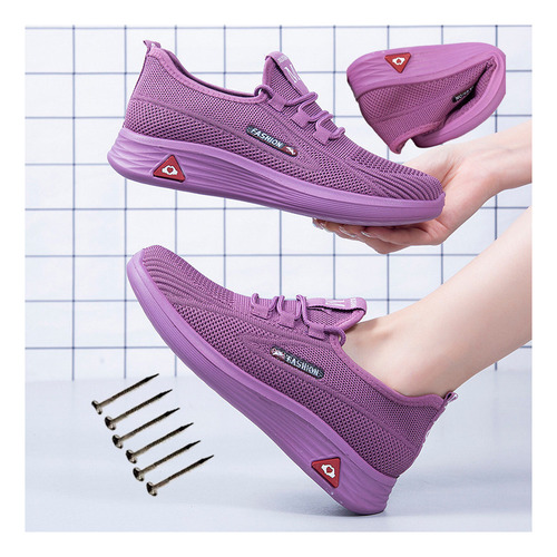Zapatillas Ortopédicas Elásticas Planas Zapatos Para Mujer