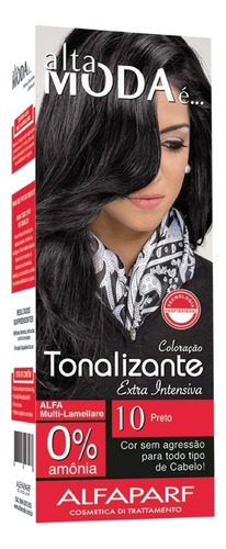 Tonalizante Ultraluminoso Alfaparf Alta Moda 10 Preto Negro