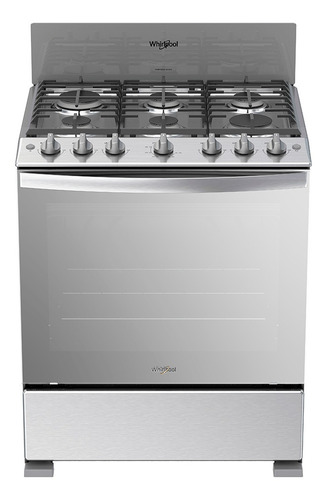 Estufa Whirlpool WFR3400 a gas/eléctrica 6 quemadores  acero inoxidable 127V puerta acabado espejo 5.1ft³