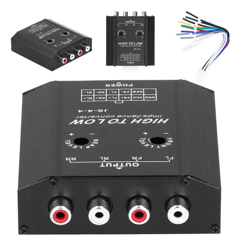 12v Convertidor De Impedancia Audio De 4 Canales Rca Alto A