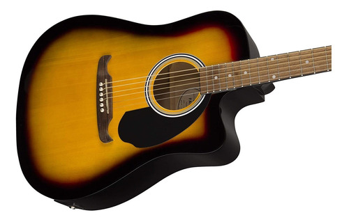 Guitarra Electroacústica Fender Alternative FA-125CE para diestros sunburst nogal brillante