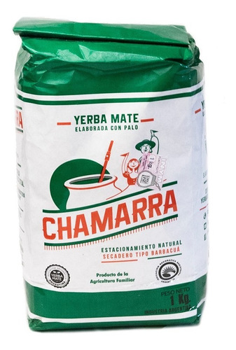 Yerba Mate Chamarra. 1 Kg Estacionamiento Natural
