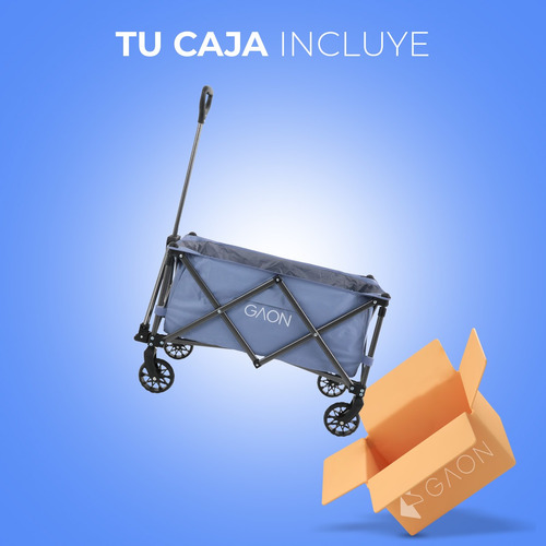 Carrito Vagon Plegable Multiusos De Carga Reforzado Set 2 Pz