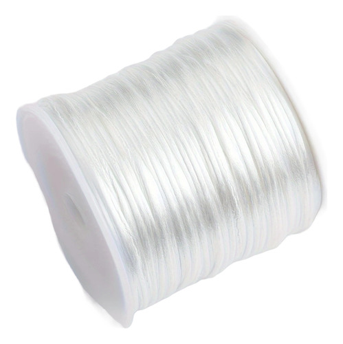 Cordón De Seda 3mm Cola De Rata Bisutería Todos Los Colores Blanco