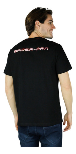 Brad Remera Plastisol Con 3d Hombre Spider-man Algodón