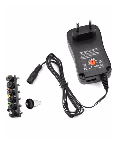 Imagen 2 de 5 de Adaptador Universal De Corriente 12w Regulable 3v A 12v