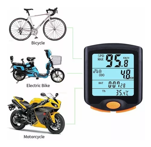 Velocimetro Odometro Para Bicicleta Computador Led Digital Con Luz - Olimpo  Shop