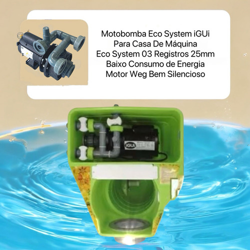 Motobomba Igui 1/2cv Eco System 3 Registro Motor Weg Bivolt