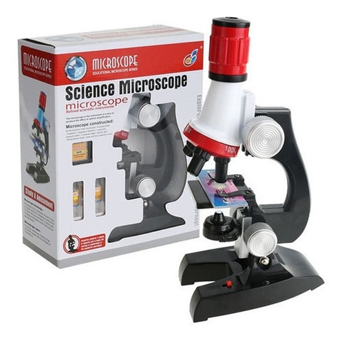 Microscópio Educativo 100x A 1200x Kit Brinquedo Educativo 