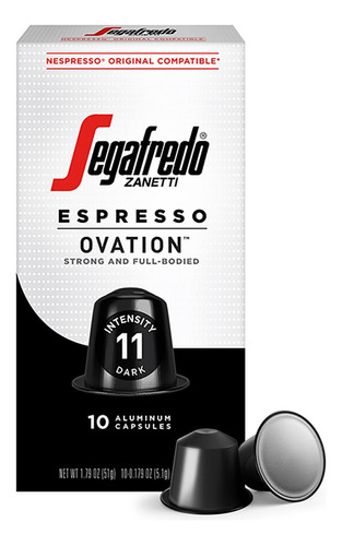 Segafredo Zanetti Ovation - Capsulas De Cafe Expreso, Tostad