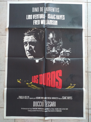 Antiguo Afiche Cine - Los Duros Isaac Hayes *