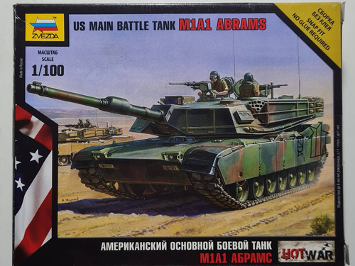 Zvezda M1a1 Abrams 1/100 Rdelhobby Mza