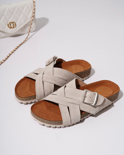 Sandalias Afrika Venecia Cuero Livianas Verano Mujer 