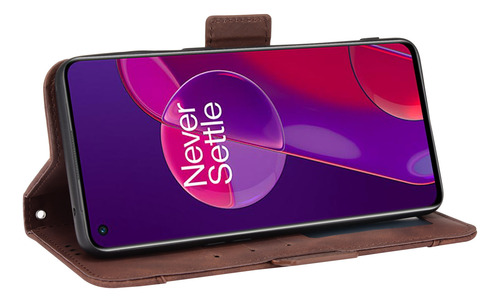 Compatível Com A Capa Oneplus 9rt 5g, Couro Pu Flip, Proteto