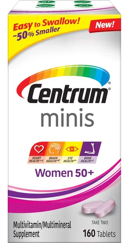 Tabletas Minis Mujeres 50+ Multivitaminico Multimineral Cora