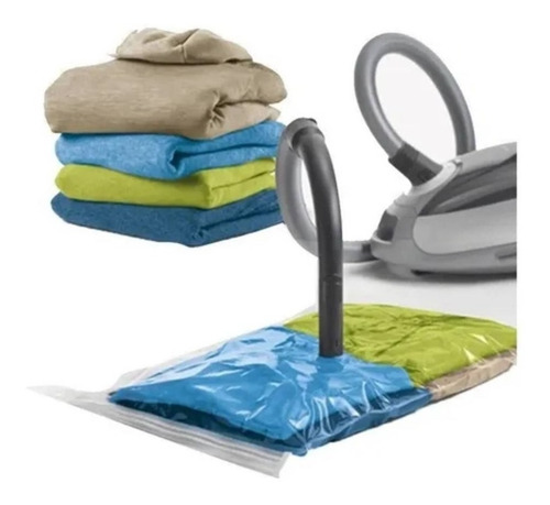Pack X5 Bolsas Al Vacio Comprimido Bolsa Guardar Ropa 68x98c