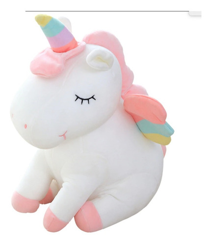 Unicornio Pony De Peluche Arcoiris Tipo Kawaii Envio Gratis