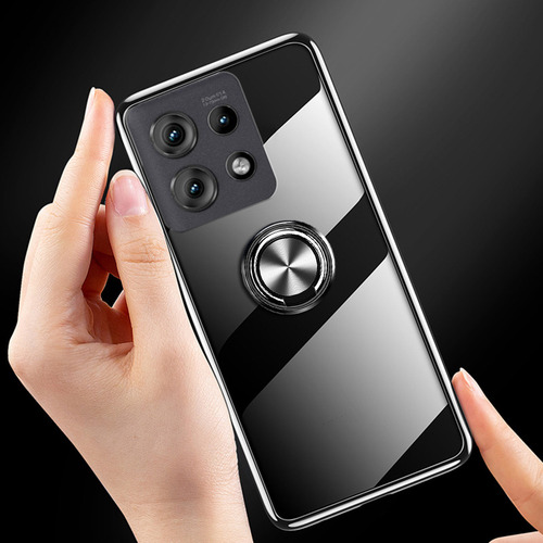 Capa De Anel Transparente Para Moto G75 5g