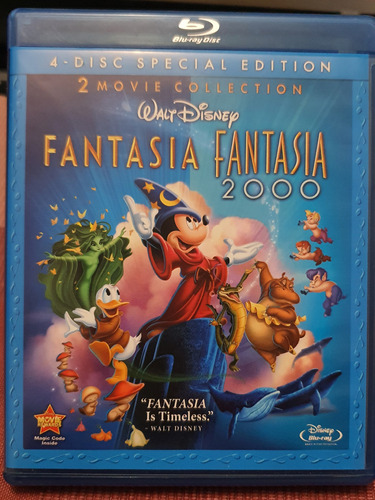 Fantasia / Fantasia 2000 Bluray + Dvd - Disney - Importado