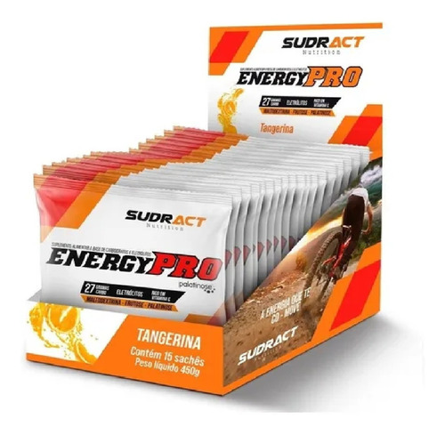 Energy Pro Cx C/ 15 Sachê De 30g Tangerina Sudract Nutrition