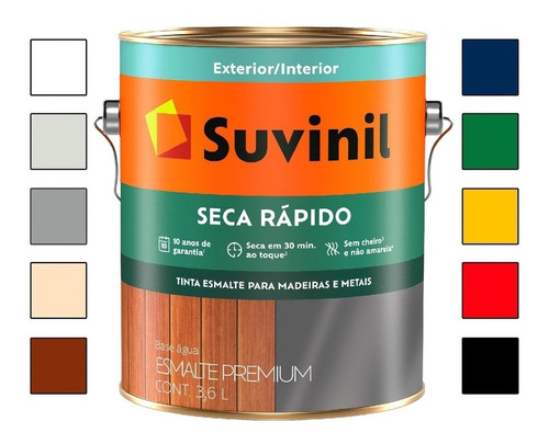 Tinta Esmalte Premium Seca Rápido 3,6l. Brilhante - Suvinil
