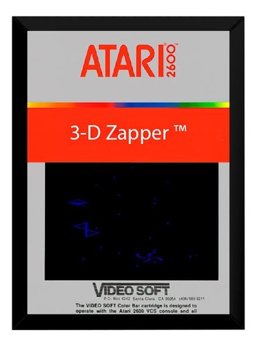 Quadro Game Atari 3-d Zapper